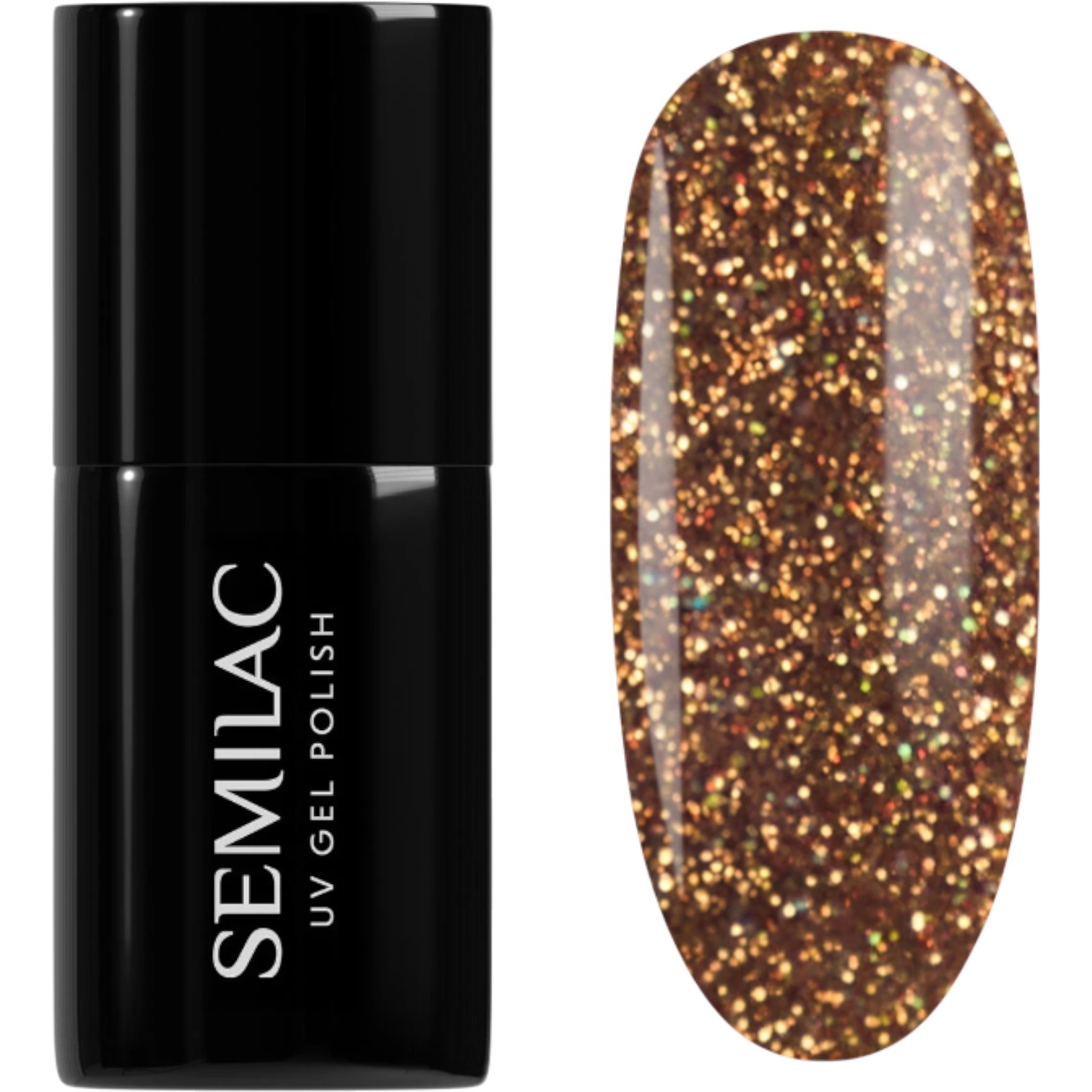 Semilac Lakier hybrydowy UV Hybrid, 956 Vintage Gold