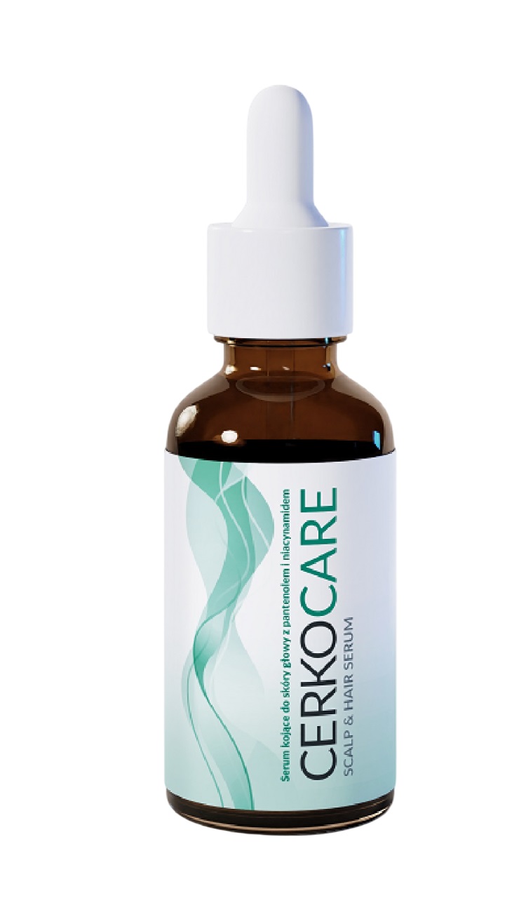 Cerkocare Sebum do Skóry Głowy Kojące z Pantenolem i Niacynamidem, 50 ml