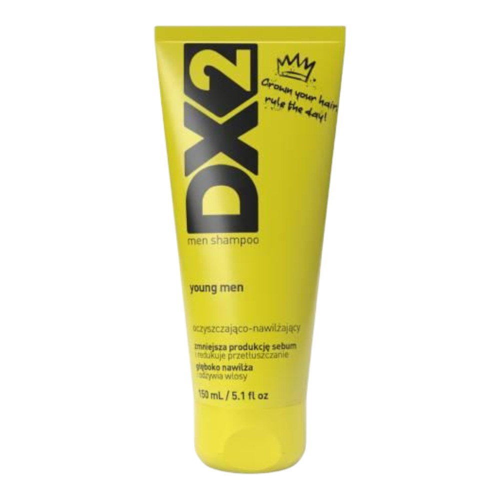 DX2 Young Men Szampon oczyszczająco-nawilżający, 150 ml