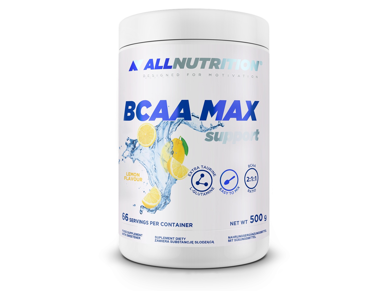 Allnutrition BCAA Max Support Lemon Aminokwasy, proszek 500 mg