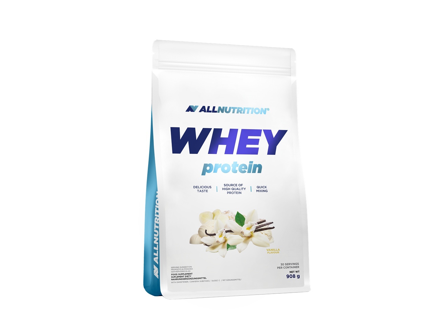 Allnutrition Whey Protein Vanilla, proszek 908g