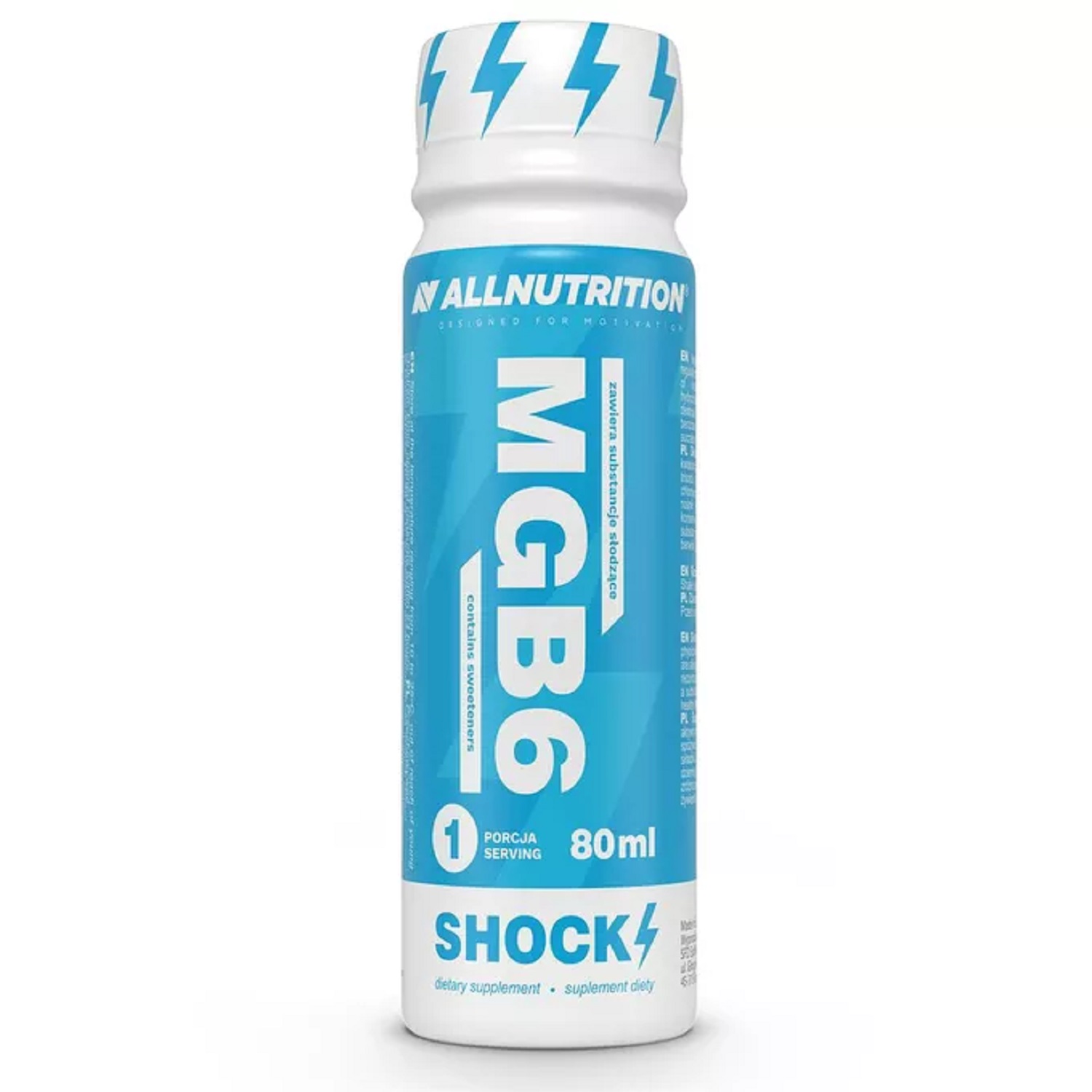 Allnutrition MgB6 Shock, Płyn 80 ml