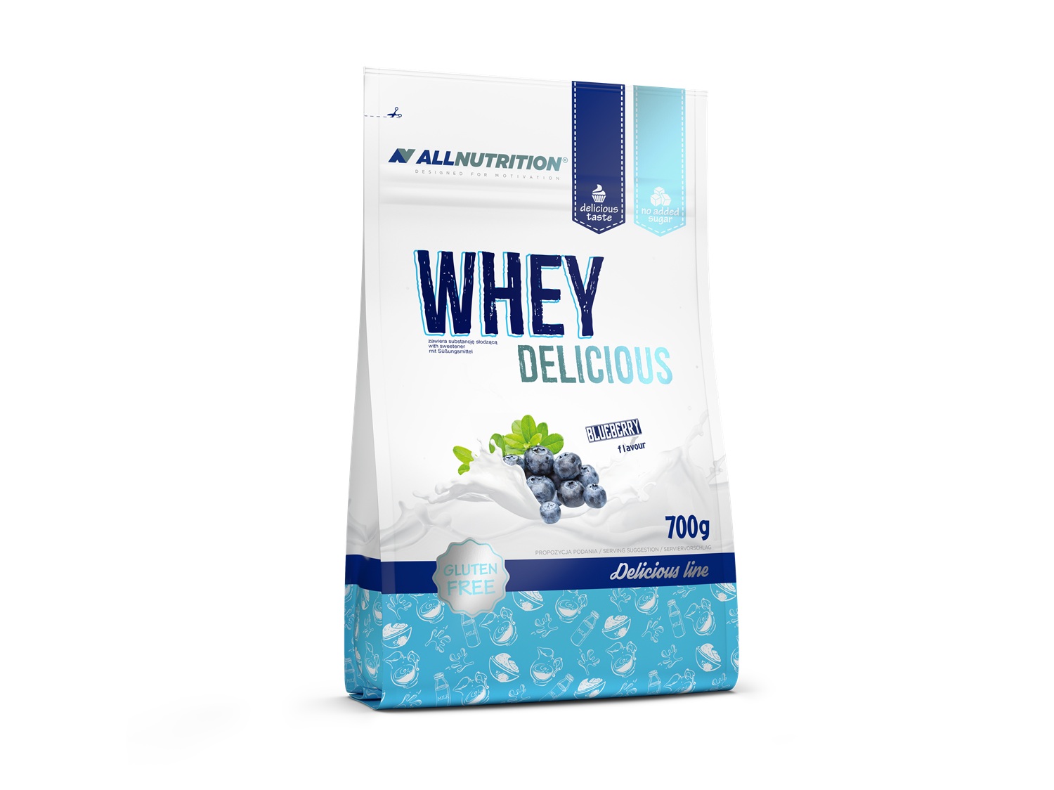 Allnutrition Whey Delicious Bluberry Odżywka Białkowa, proszek 700g