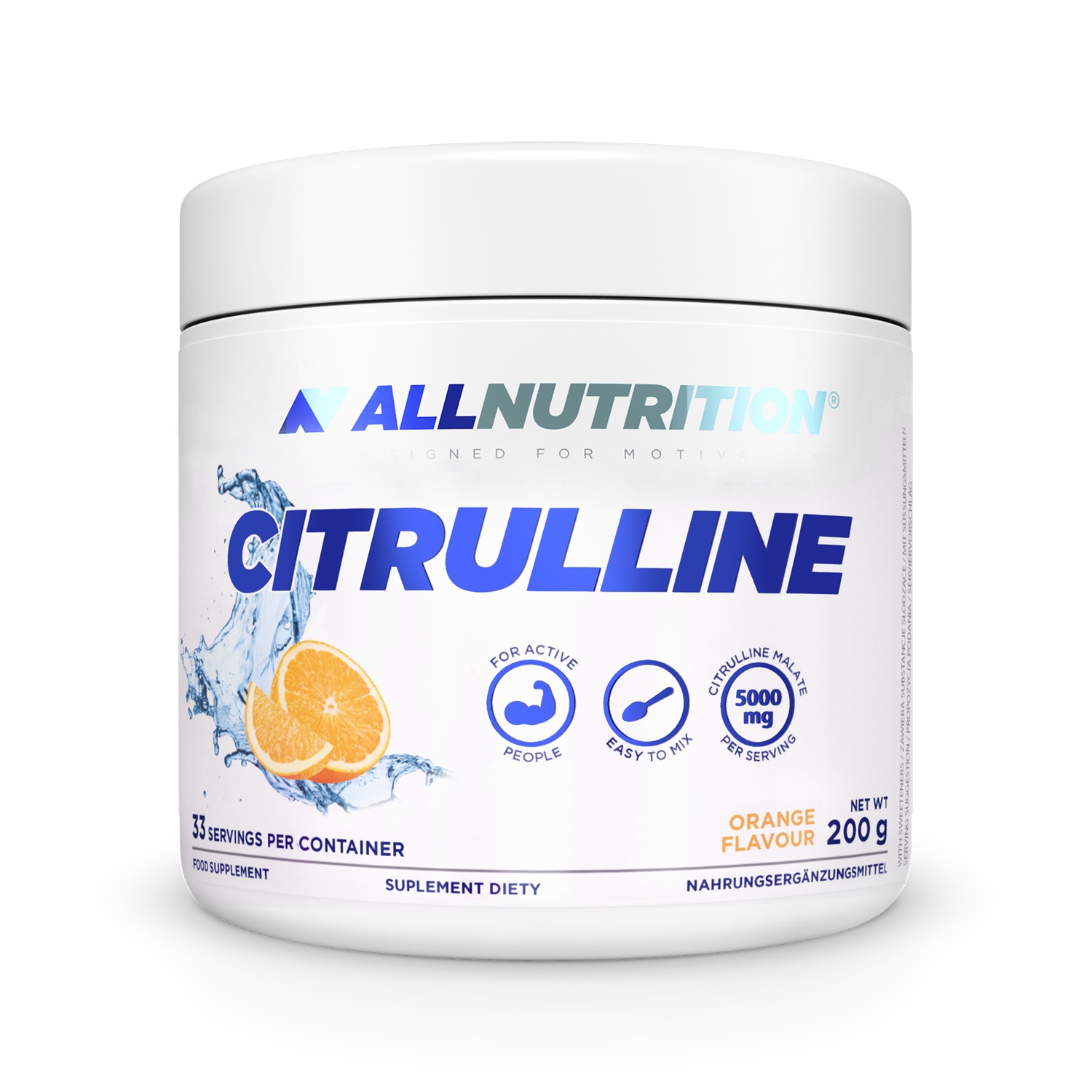 Allnutrition Citrulline Orange, proszek 200 g