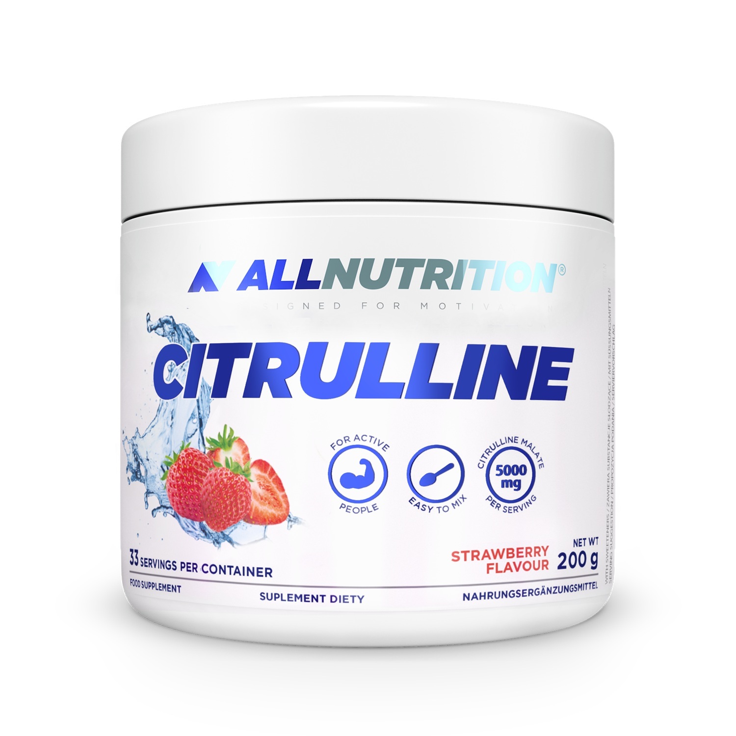 Allnutrition Citrulline Strawberry, proszek 200 g