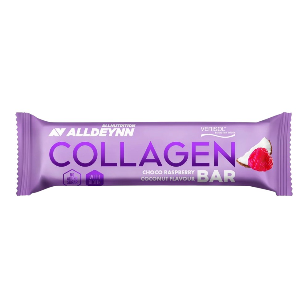 Allnutrition Alldeynn Collagen Bar Choco Raspberry Coconut Flavour