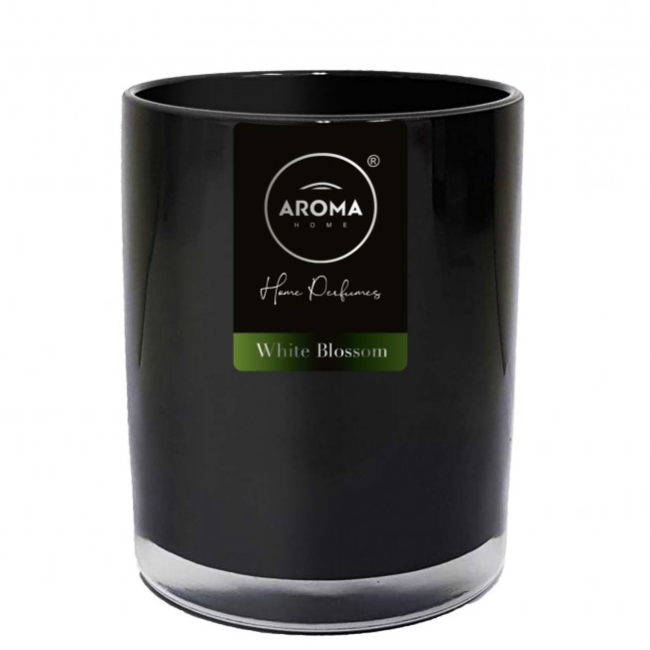 Aroma Home Black Series Candela Fiore Bianco 155 g 155 g