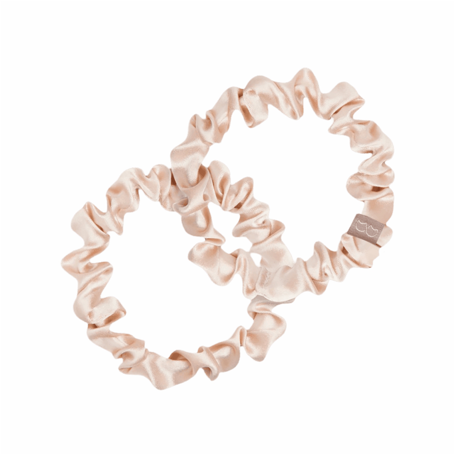 Cat&Cat Komplet 2 jedwabnych gumek Slim, Beige