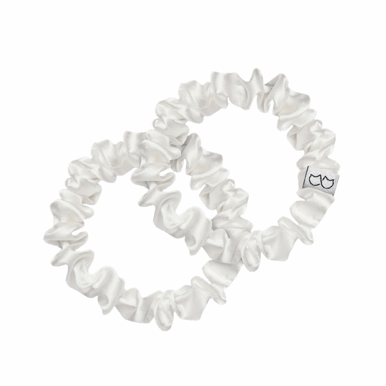 Cat & Cat Komplet dwóch jedwabnych gumek do włosów, Pure Nature