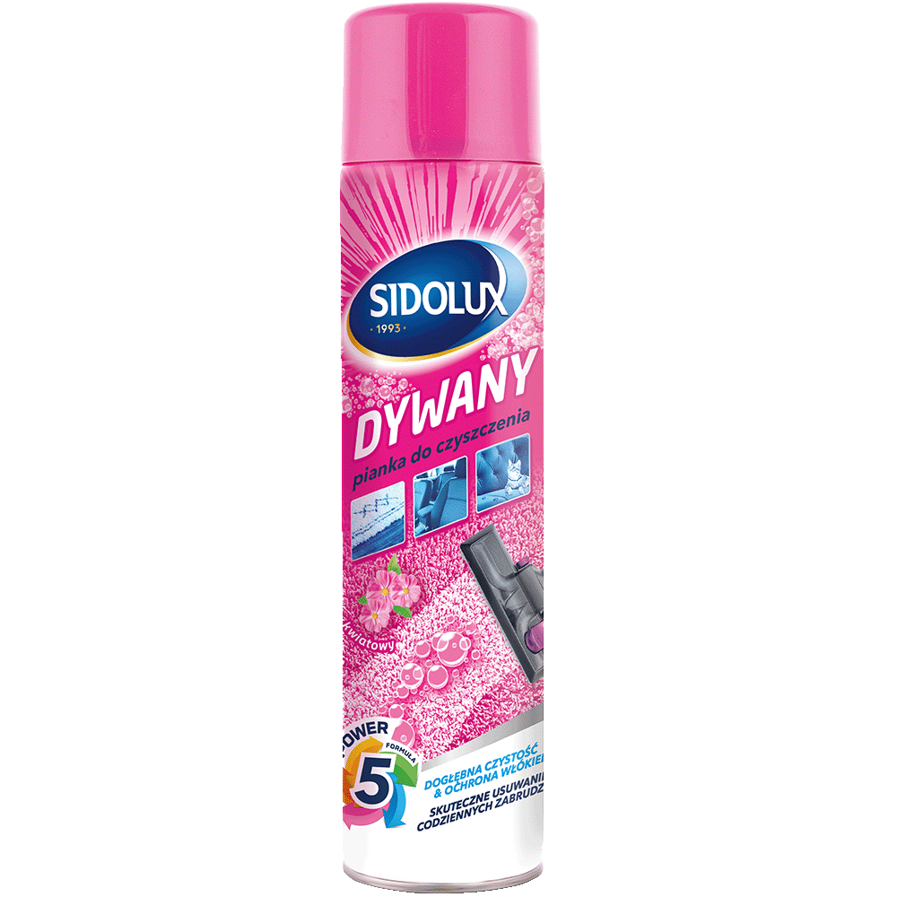 Sidolux Dywany - Pianka do czyszczenia 600 ml 600 ml