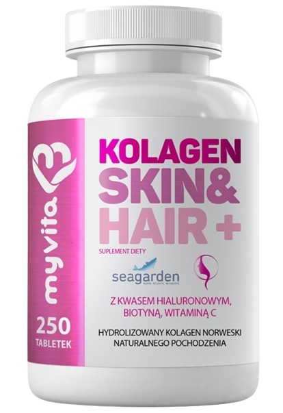 MyVita Kolagen Skin & Hair+, 250 tabl.