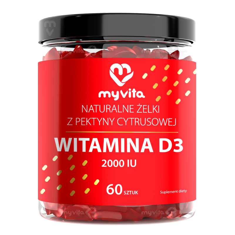 MyVita Witamina D3 2000 j.m. Żelki naturalne, 60 szt.
