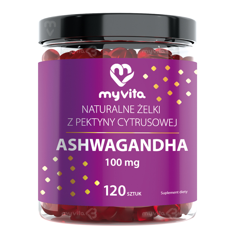 MyVita Ashwagandha Żelki naturalne, 120 szt.