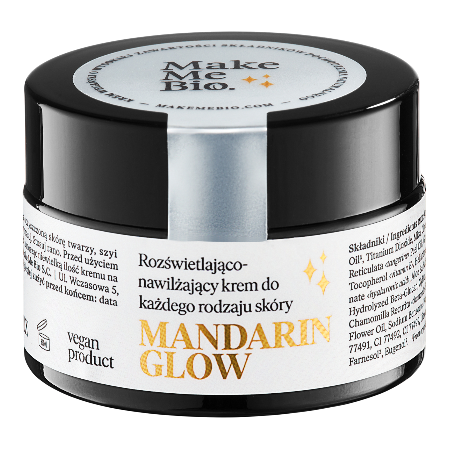 Make Me Bio Mandarin Glow Rozświetlająco-nawilżający krem do każdego rodzaju skóry 