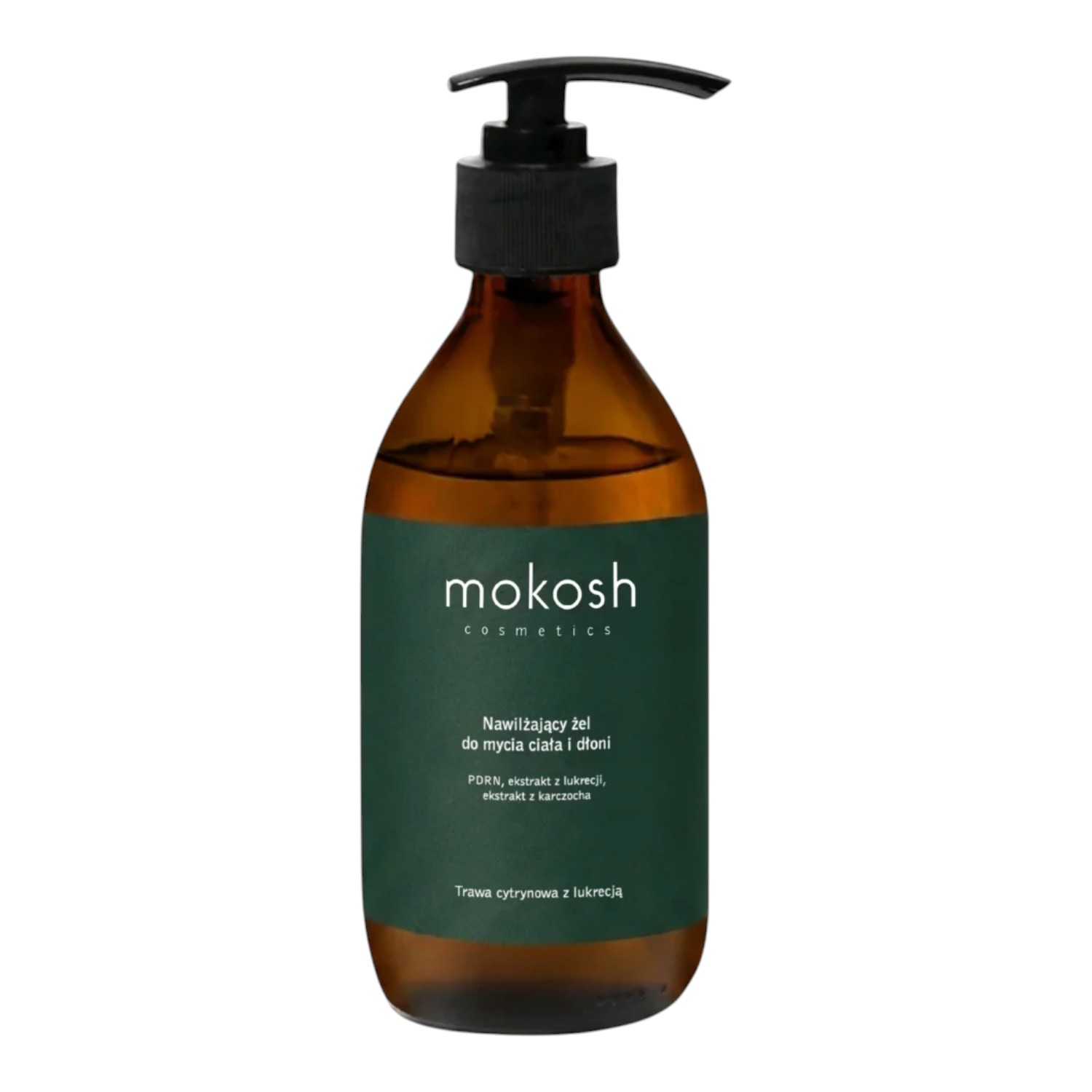 Mokosh Nawilżający żel do mycia ciała i dłoni Trawa cytrynowa z lukrecją, 300 ml