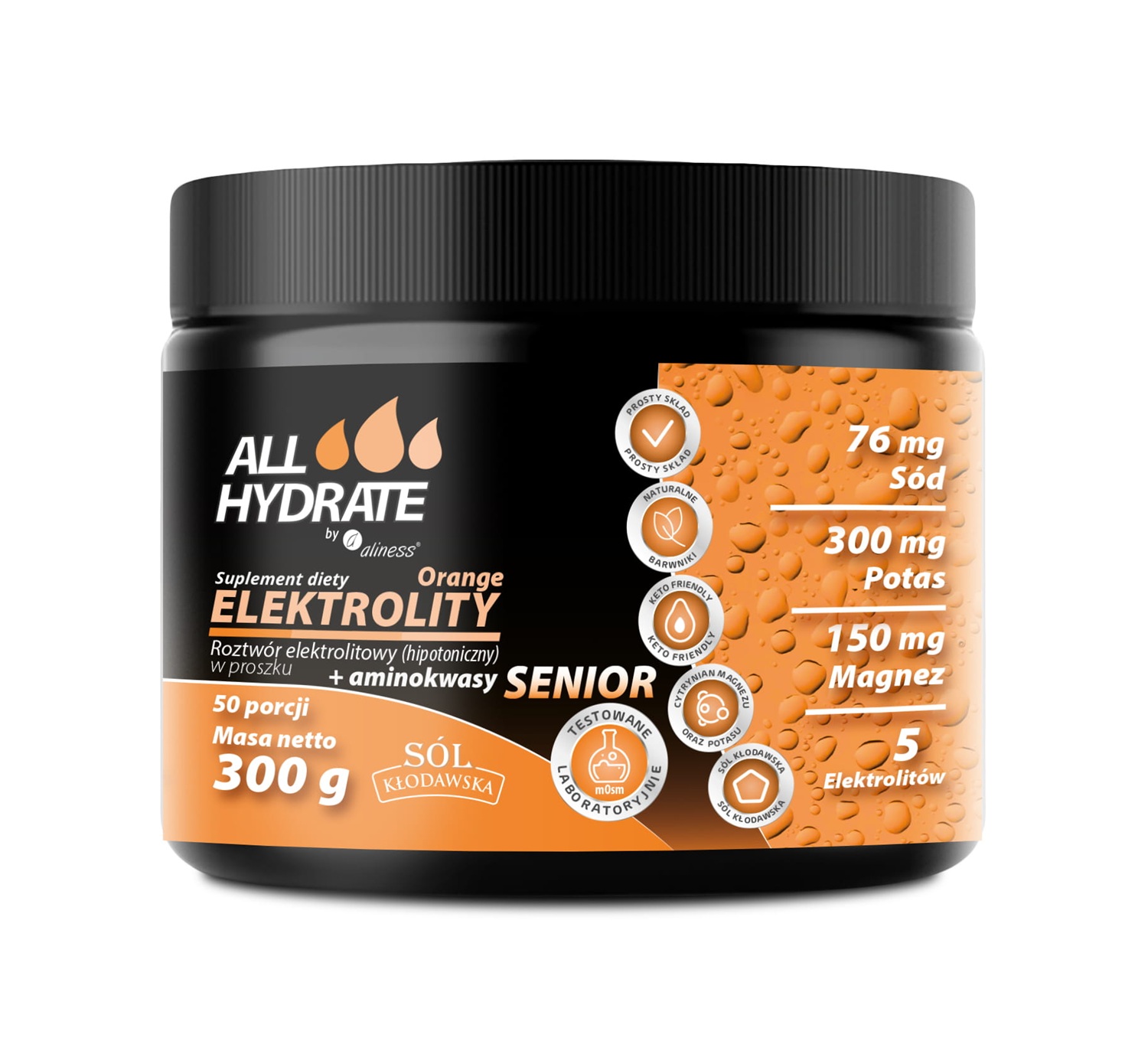 Allhydrate Elektrolity Senior + Aminokwasy 300 g