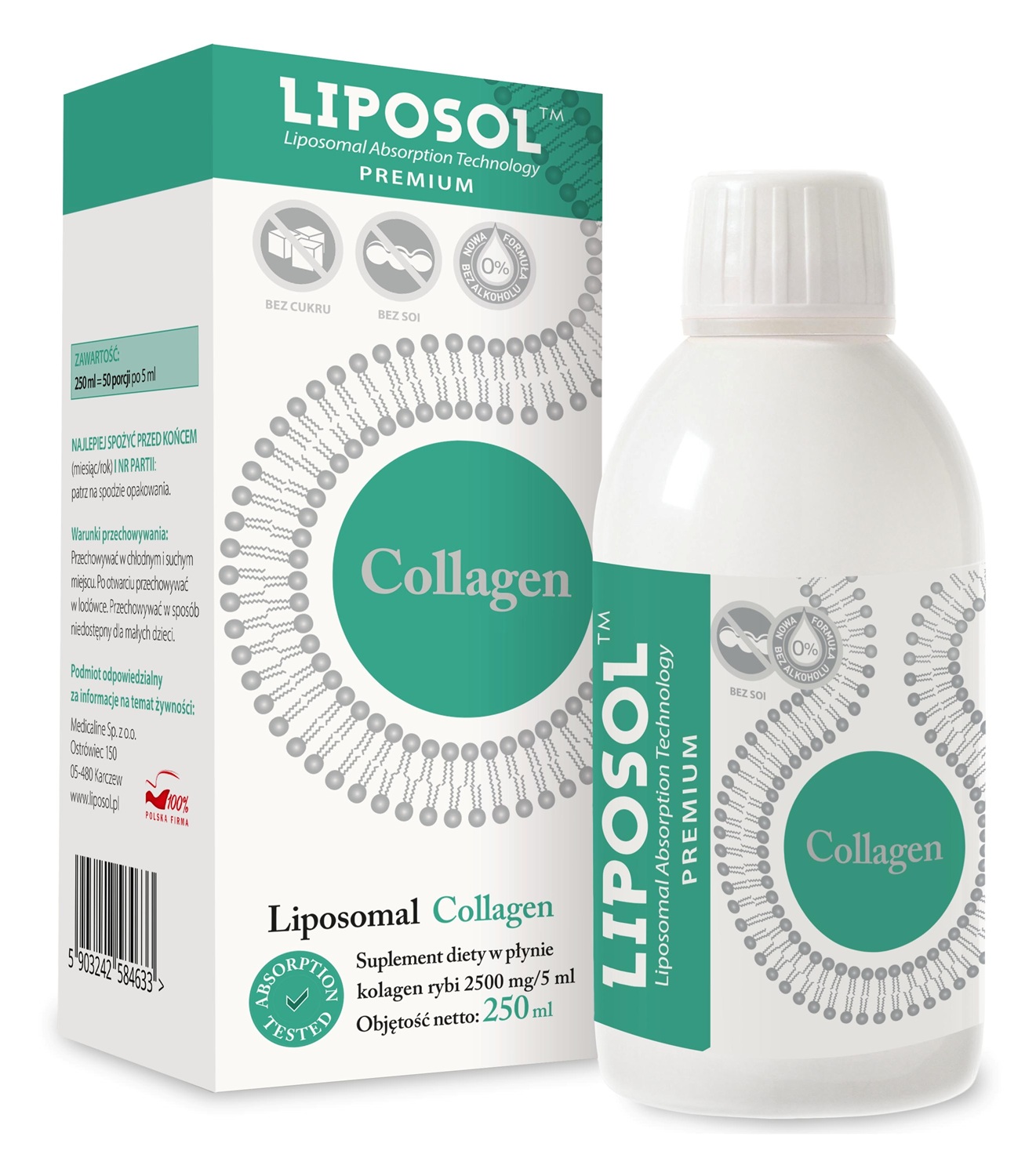 Liposol Collagen, płyn 250 ml