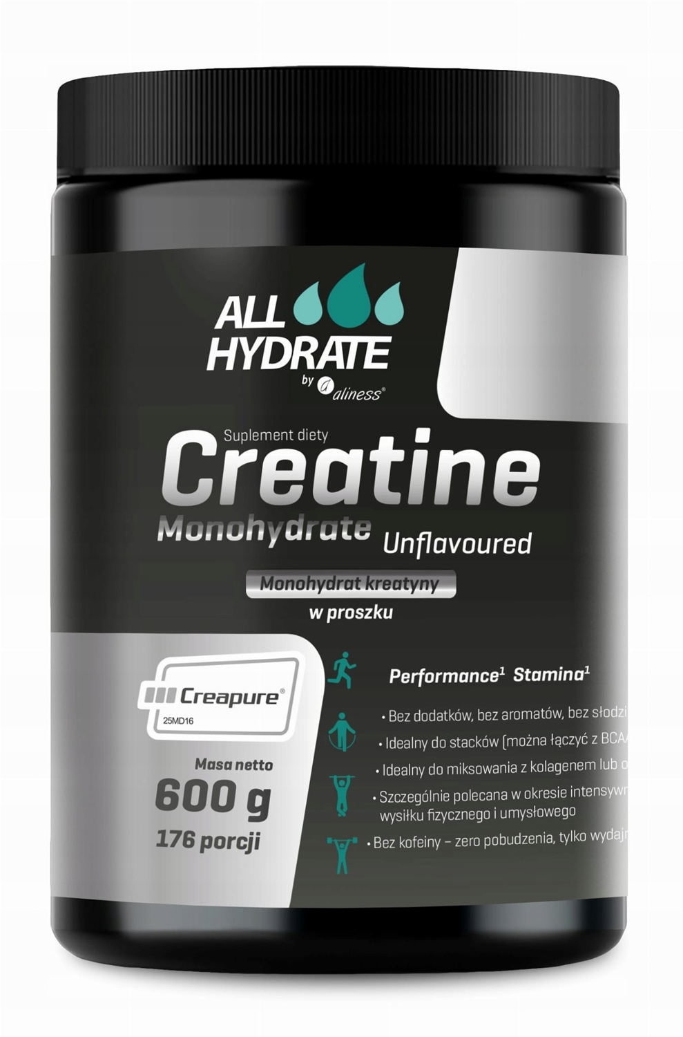 ALLHydrate, Creatine (Creapure®) , proszkek 600 g