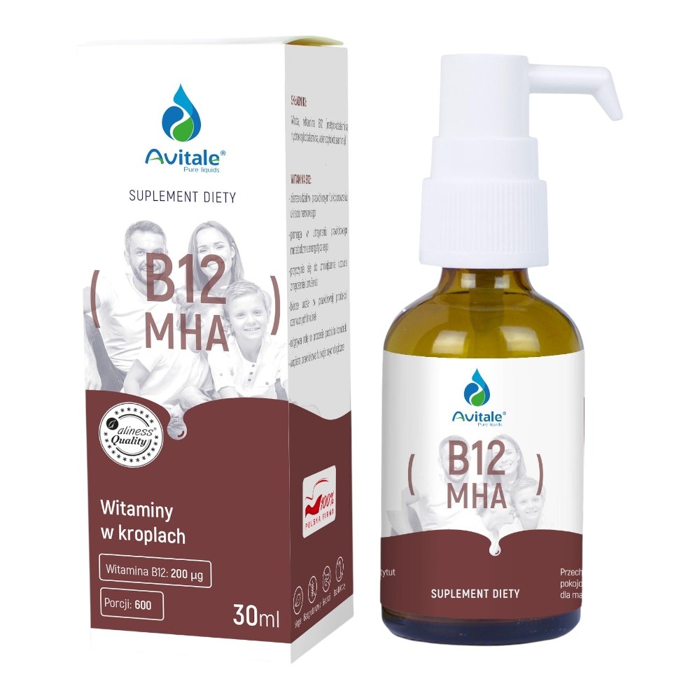 Avitale Witamina B12 MHA 200 uq, płyn 30 ml