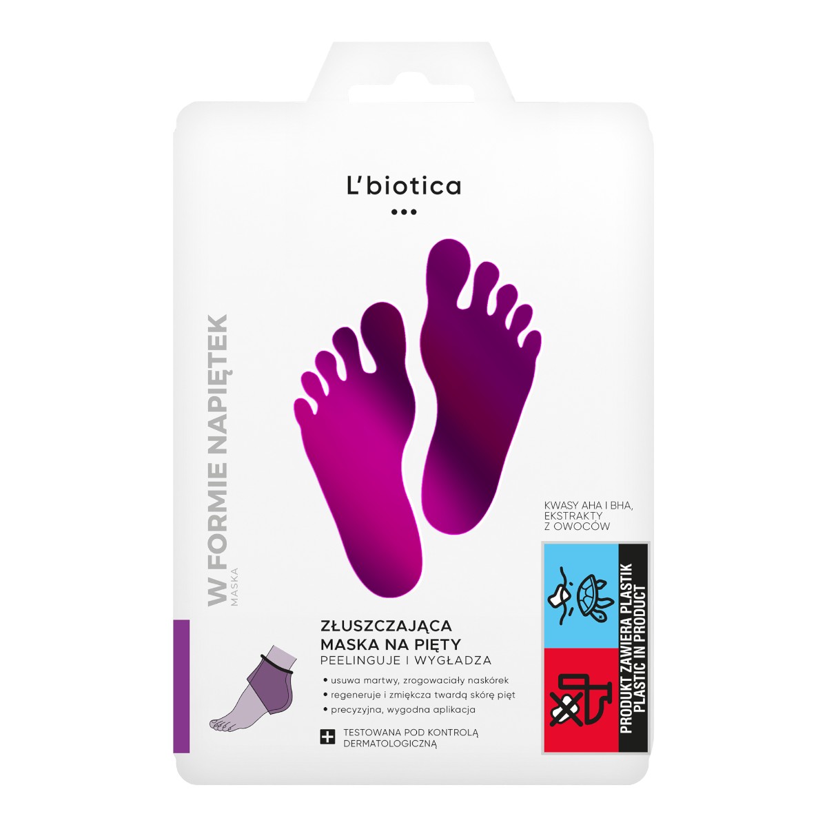 L'biotica Maska złuszczająca na pięty