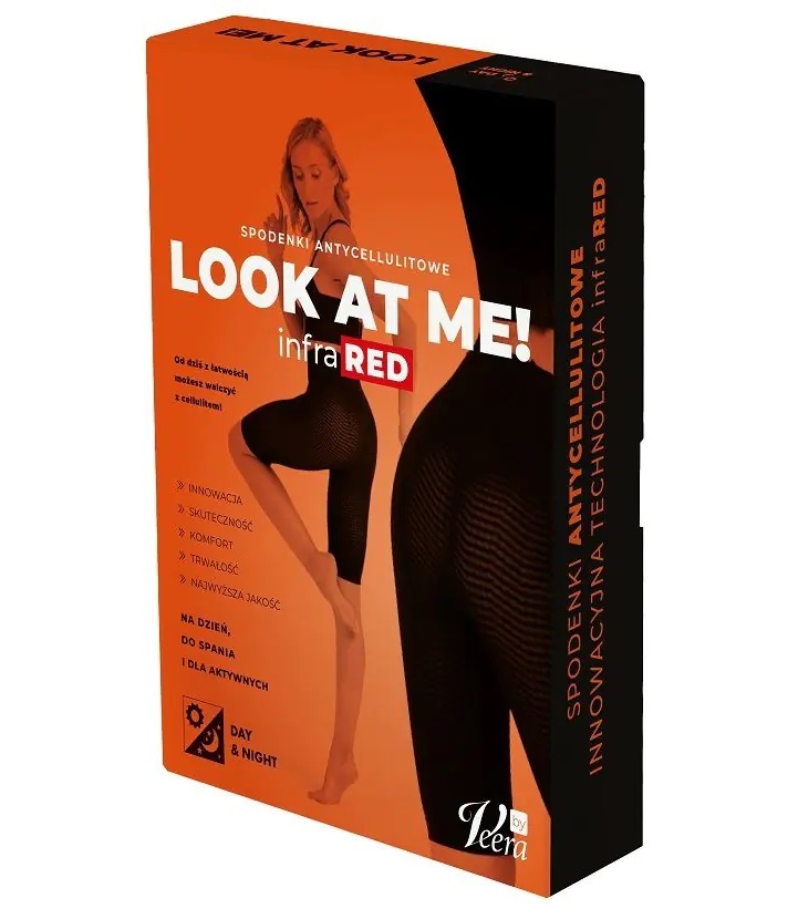 Veera Spodenki Antycellulitowe Look At Me Infra Red Czarny