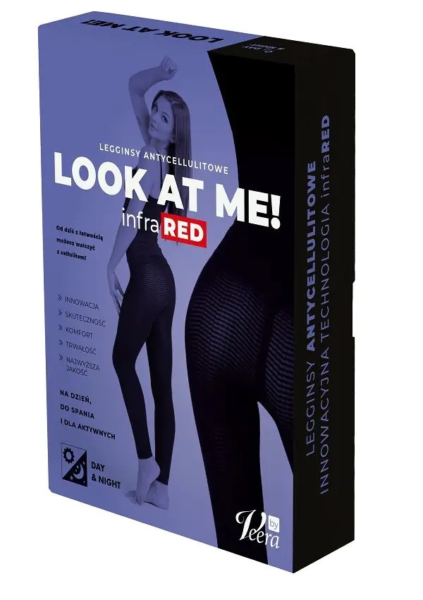 Veera Legginsy Antycellulitowe Look At Me Infra Red Make Up (cielisty) S Czarny
