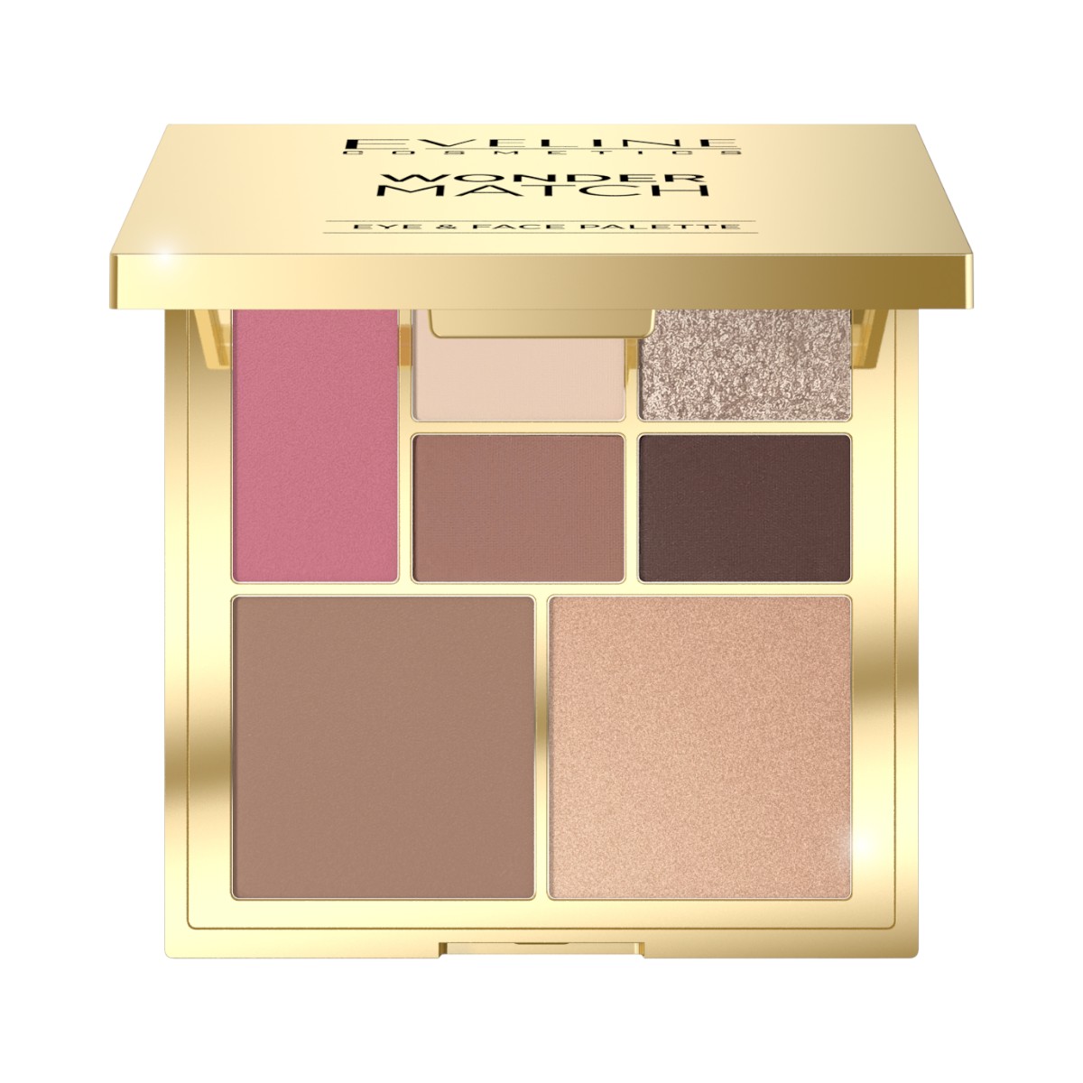 Eveline Wonder Match Paleta do makijażu oczu i konturowania twarzy