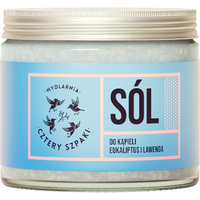 Mydlarnia Cztery Szpaki Sól do kąpieli eukaliptus i lawenda
