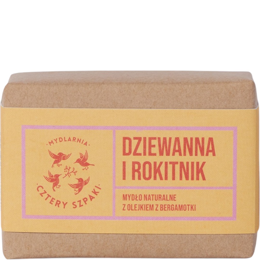 Mydlarnia Cztery Szpaki Mydło w kostce, Dziewanna i Rokitnik