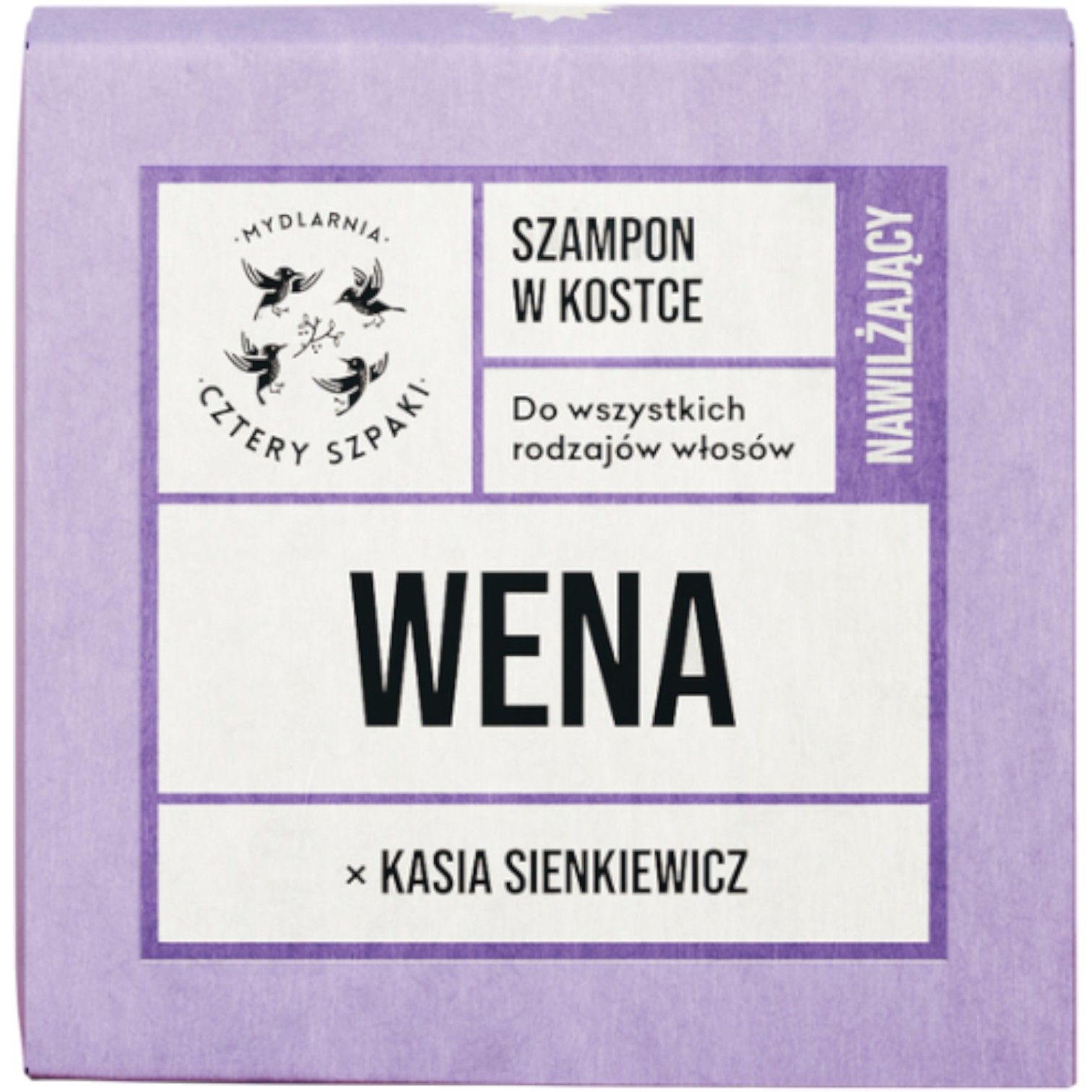 Mydlarnia Cztery Szpaki Wena x Kasia Stankiewicz Nawilżający Szampon do włosów w kostce