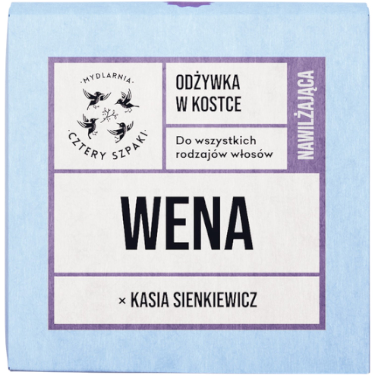Mydlarnia Cztery Szpaki Wena x Kasia Stankiewicz Nawilżająca Odżywka do włosów w kostce