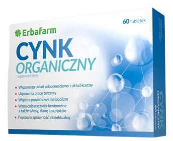 Cynk Organiczny 60 Tabletek