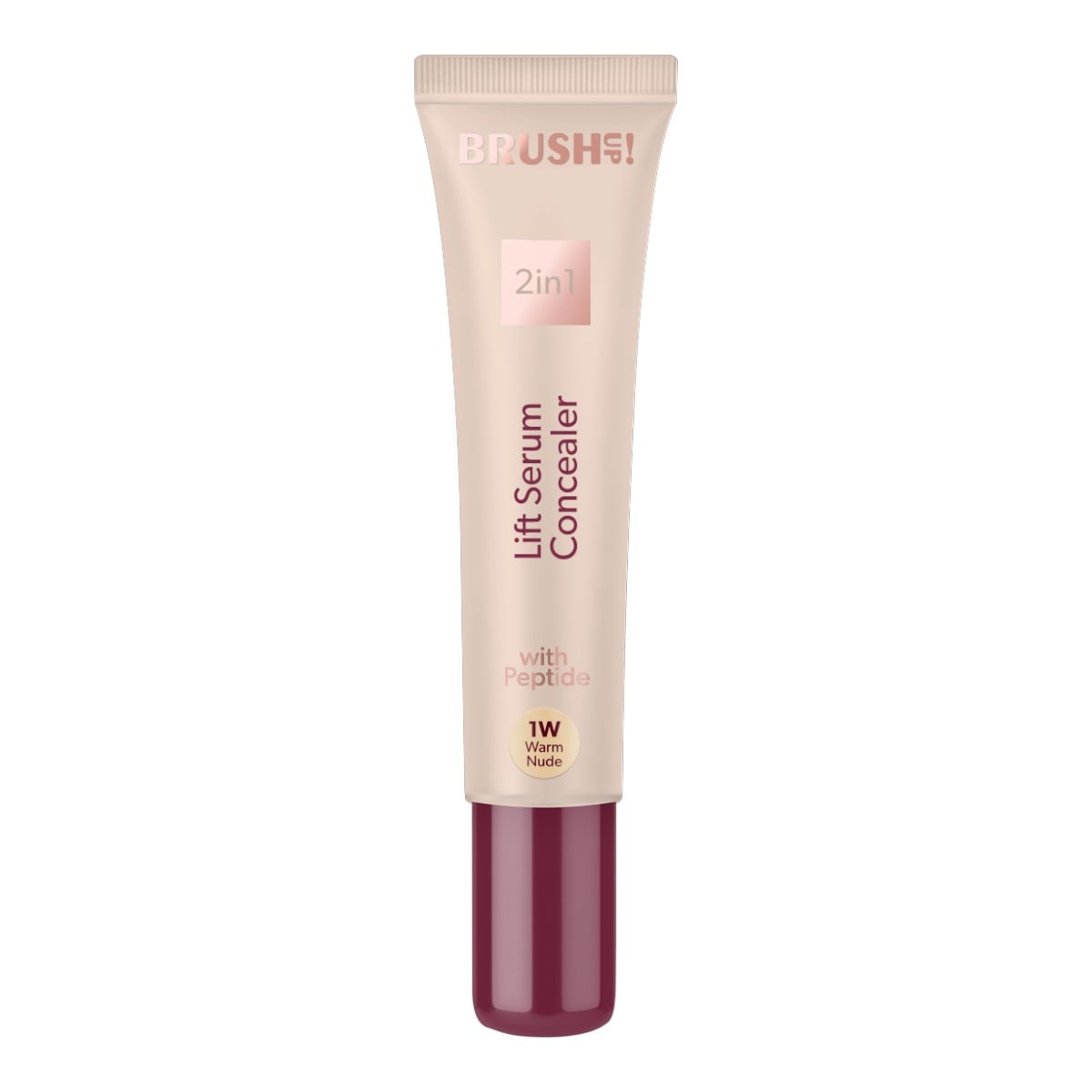 Brush Up! Korektor-serum z peptydem wygładzającym zmarszczki, 1W Warm Nude