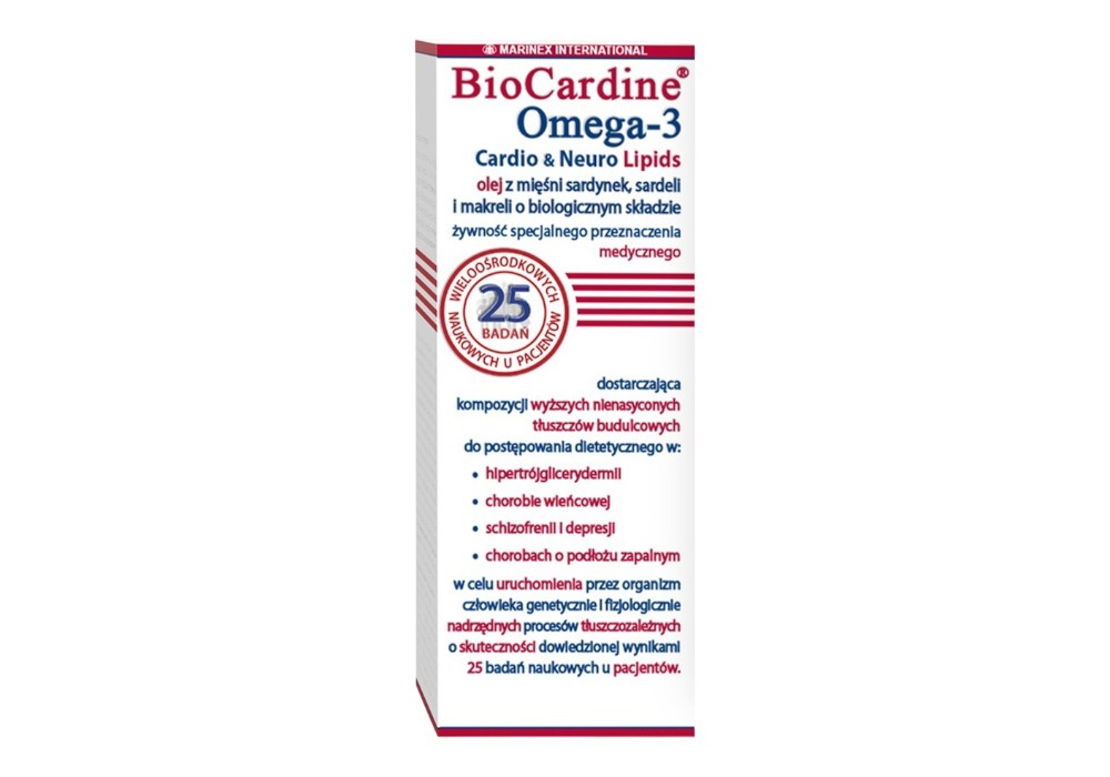 BioCardine Omega-3 Cardio & Neuro Lipids Olej, 200 ml