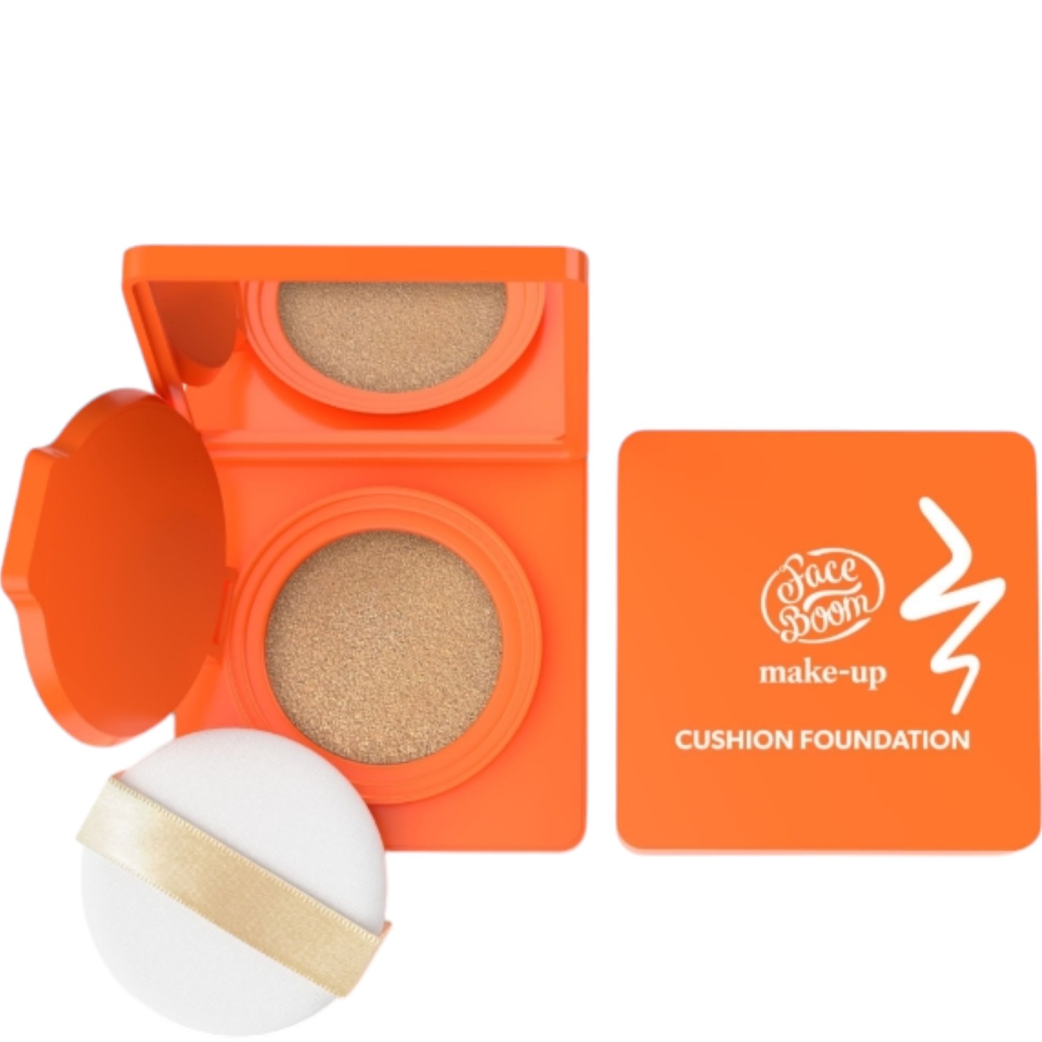 Face Boom Make-Up Fondotinta Cushion, 02 Nude