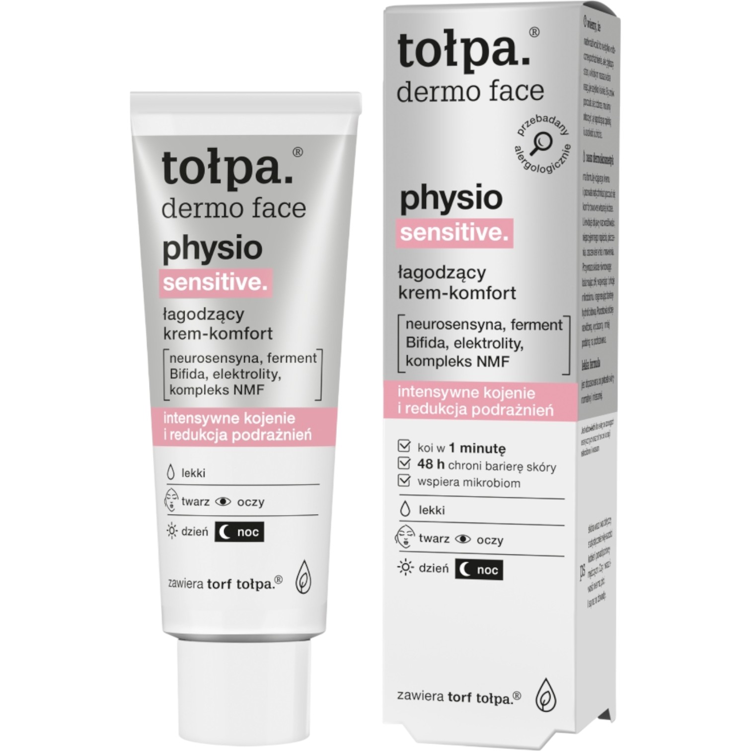 Tołpa Dermo Face Physio Łagodzący krem-komfort, Lekka formuła