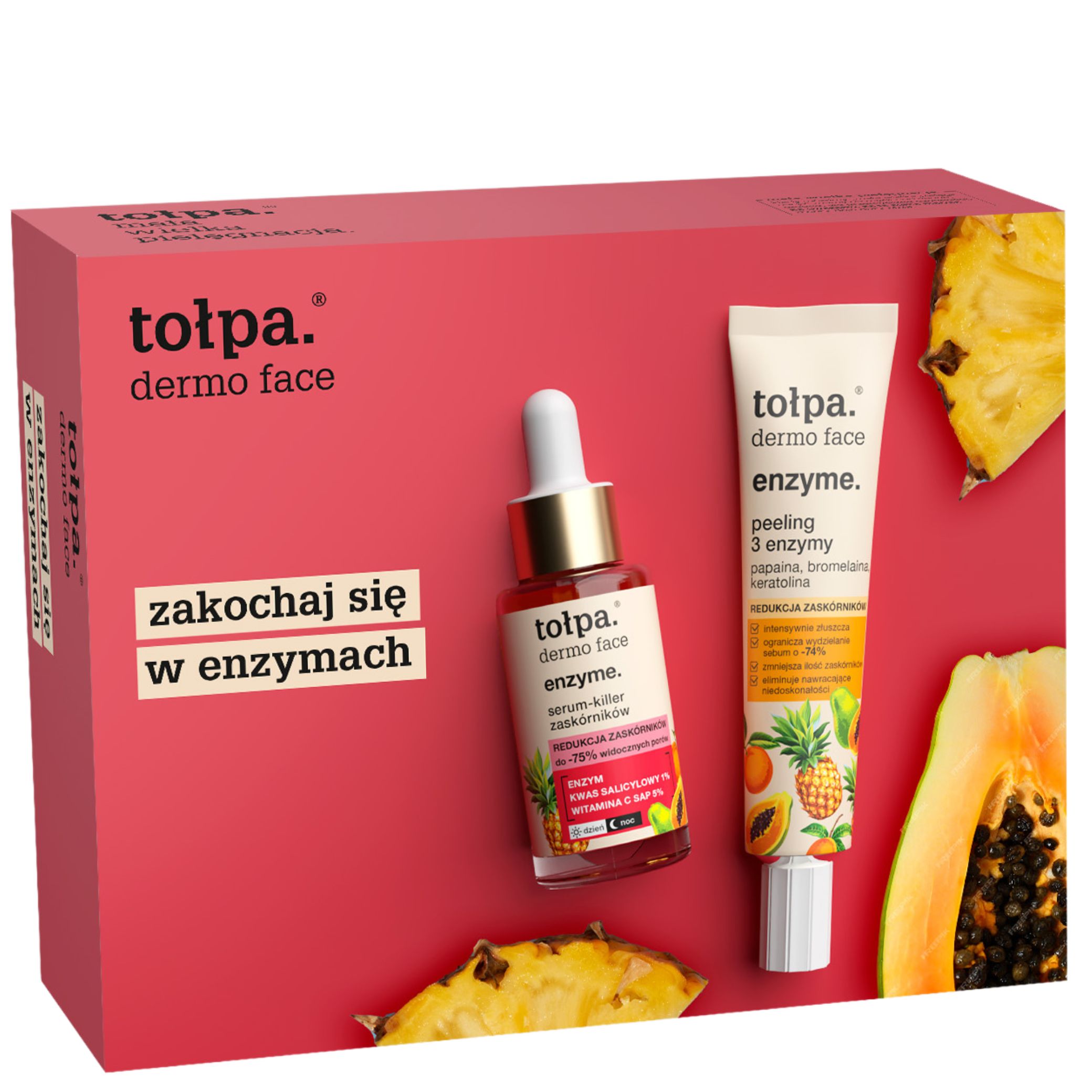 Tołpa set Dermo Enzyme: Peeling 3 Enzimi 40ml + Siero anti-punti neri 30ml