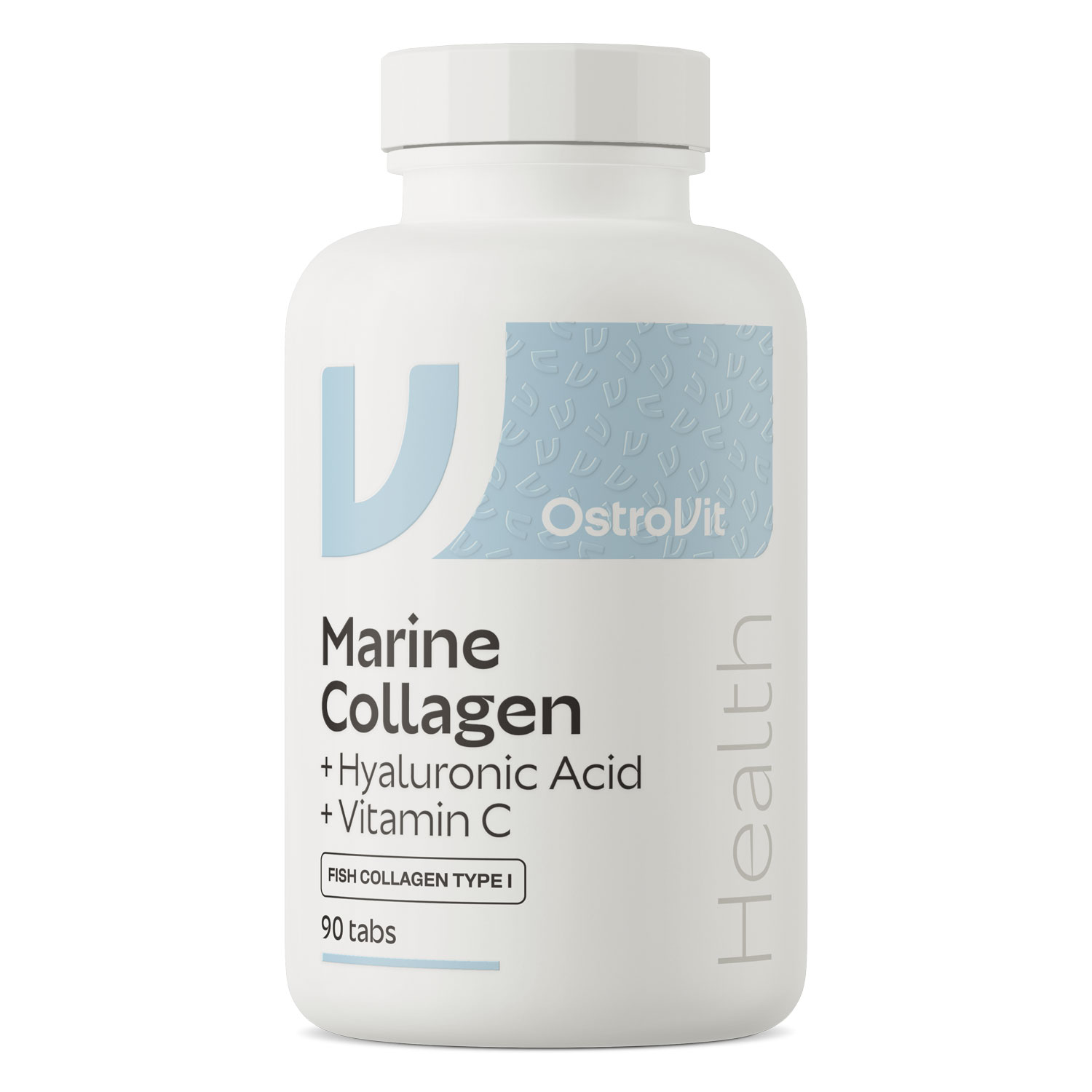OstroVit Marine Collagen + Hyaluronic Acid + Vitamin C Tabletki, 90 szt.