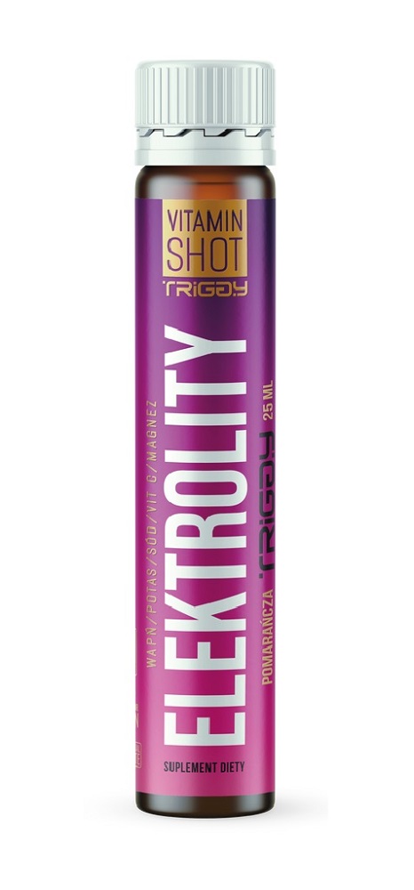 Triggy Vitamin Shot Elektrolity Smak pomarańczowy Płyn w ampułce 25 ml