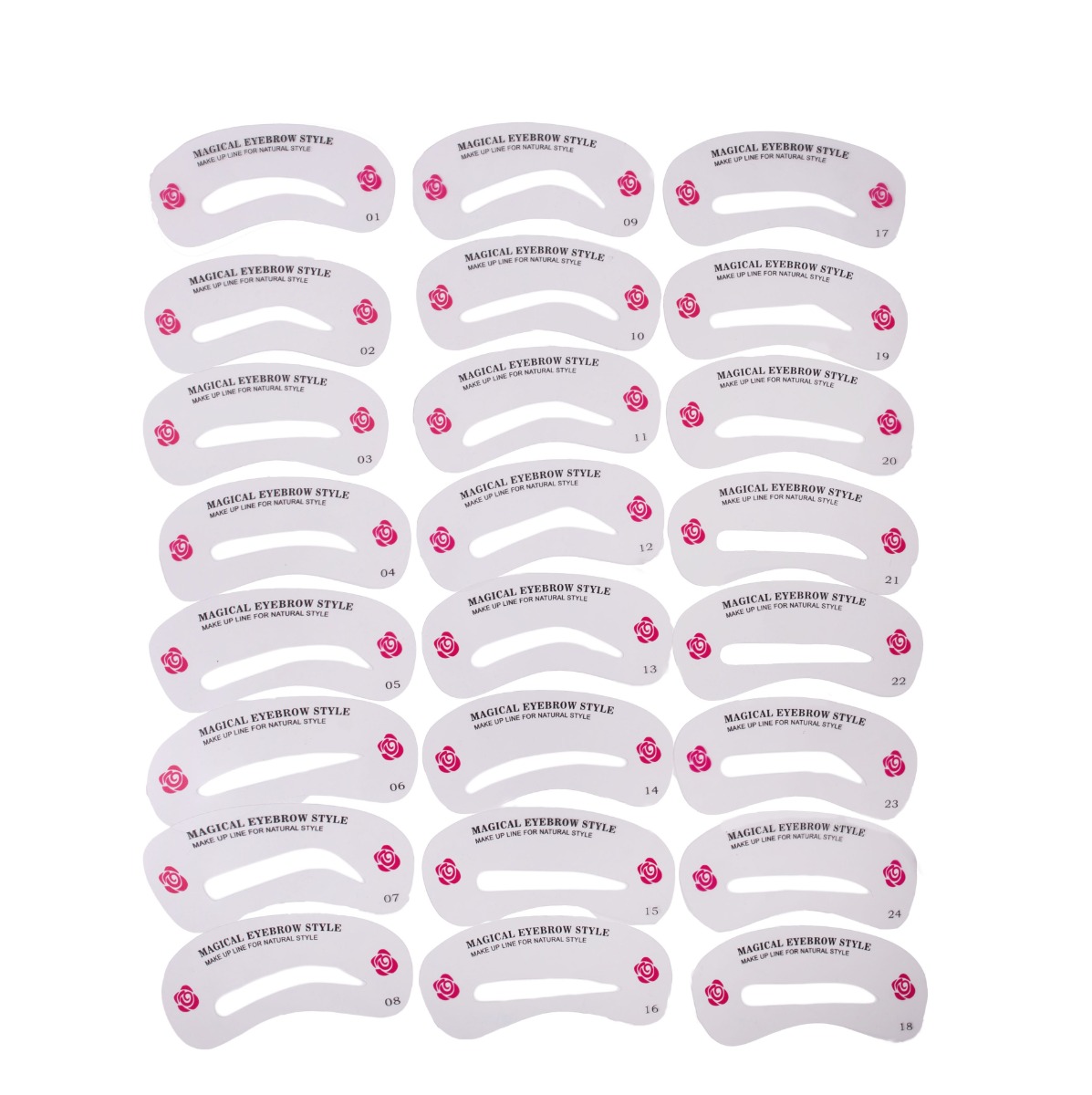 Lash Brow 24 - Stencil Sopracciglia, 24 Forme