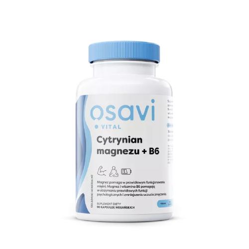 Osavi Cytrynian Magnezu+b6 Kapsułki, 90 szt.