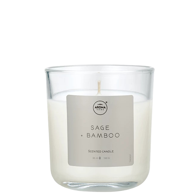 Aroma Home Simplicity Series Candela Salvia e Bambù 150 g 150 g