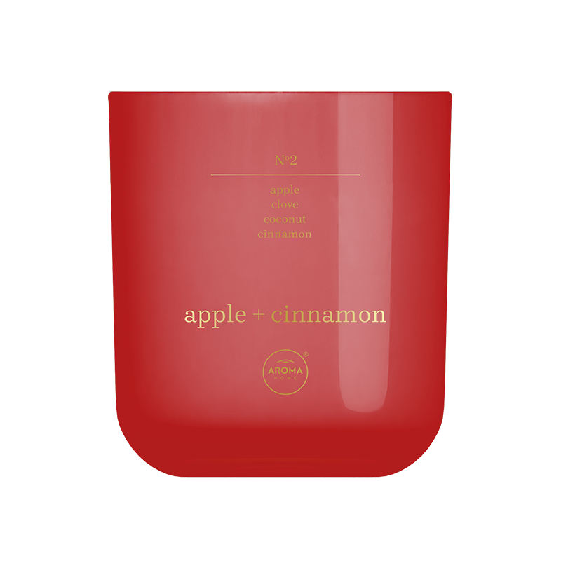 Aroma Home Candela Profumata Glossy Apple & Cinnamon 150 g