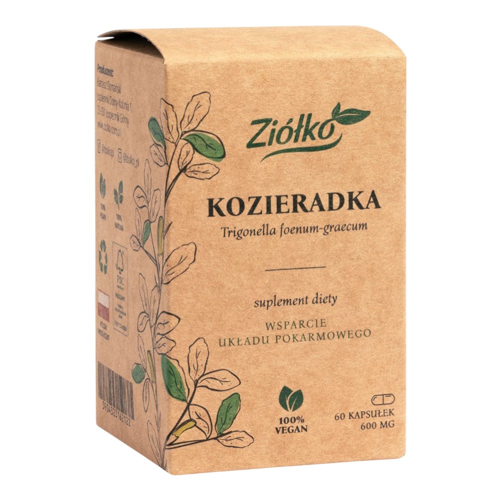 Ziółko Kozieradka Kapsułki, 60 szt.