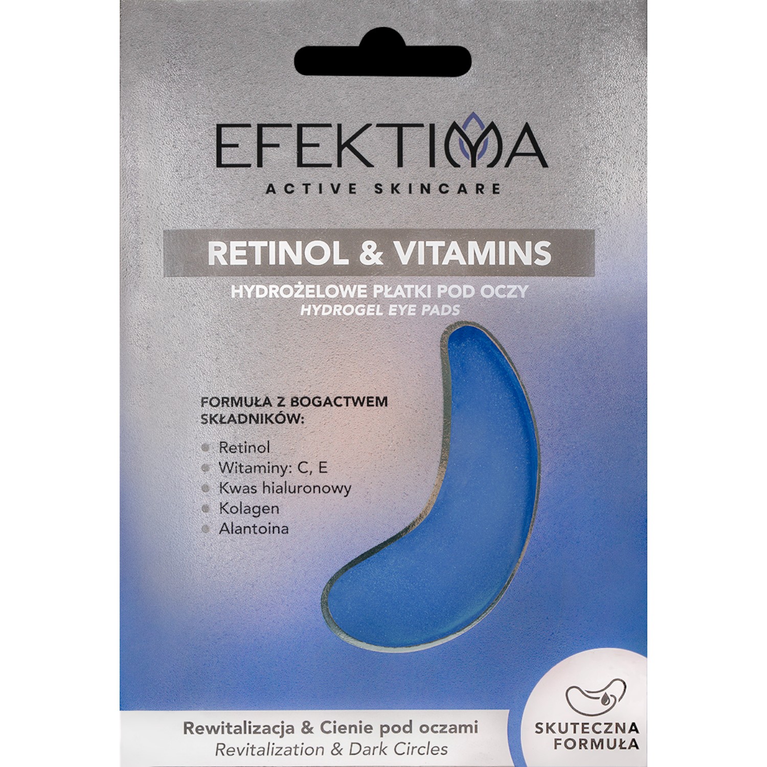 Efektima Hydrożelowe płatki pod oczy Retinol & Vitamins, 2 szt.