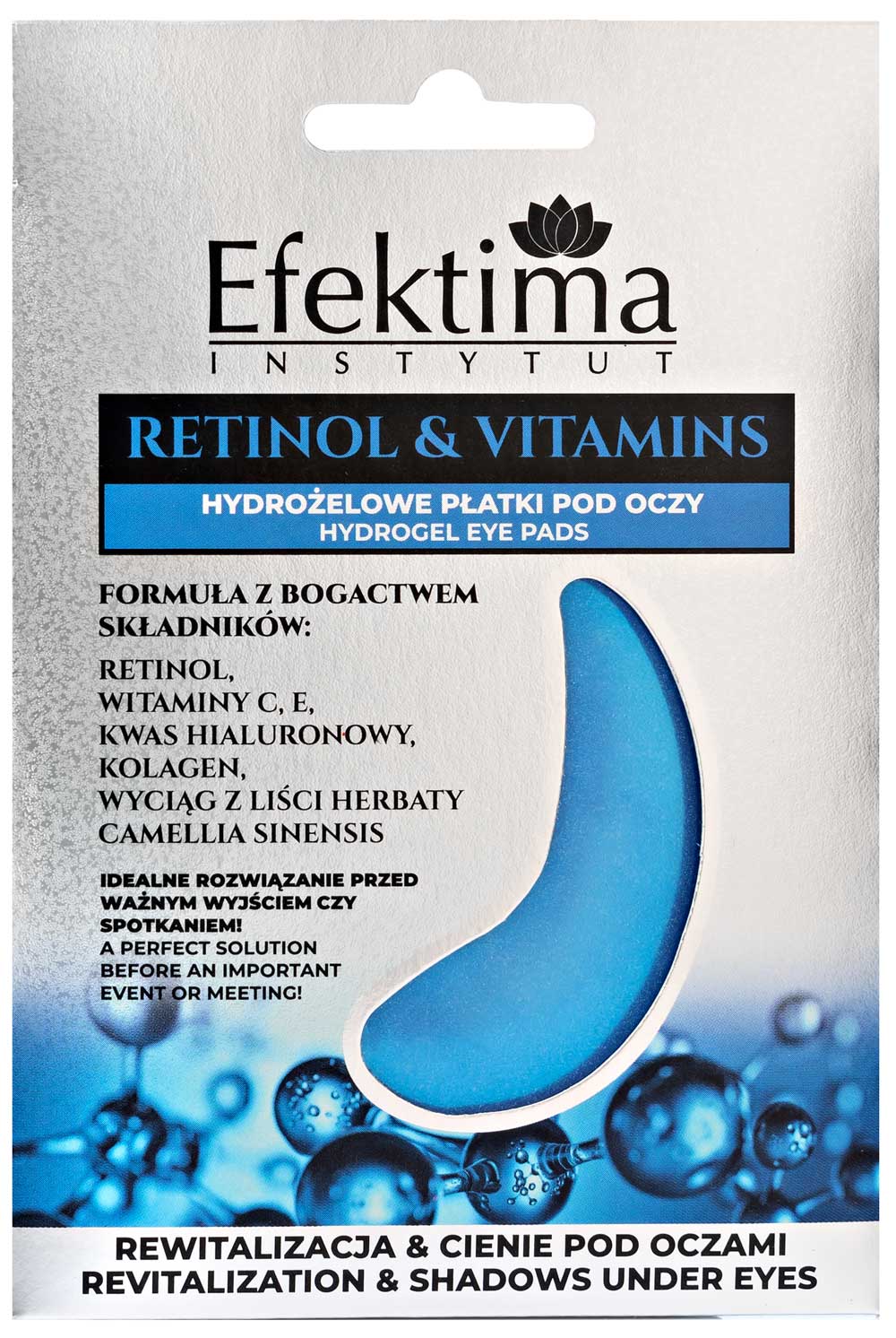 Efektima Hydrożelowe płatki pod oczy Retinol & Vitamins, 2szt