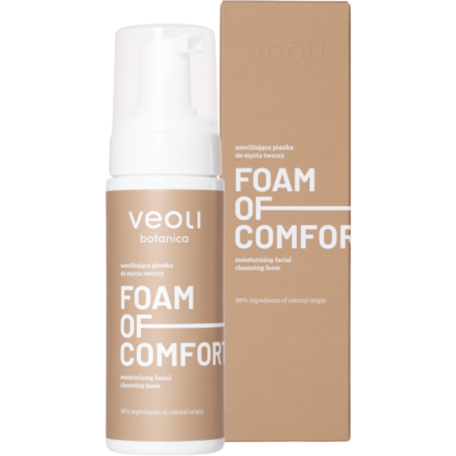 Veoli Botanica Foam Of Comfort Nawilżająca pianka do mycia twarzy