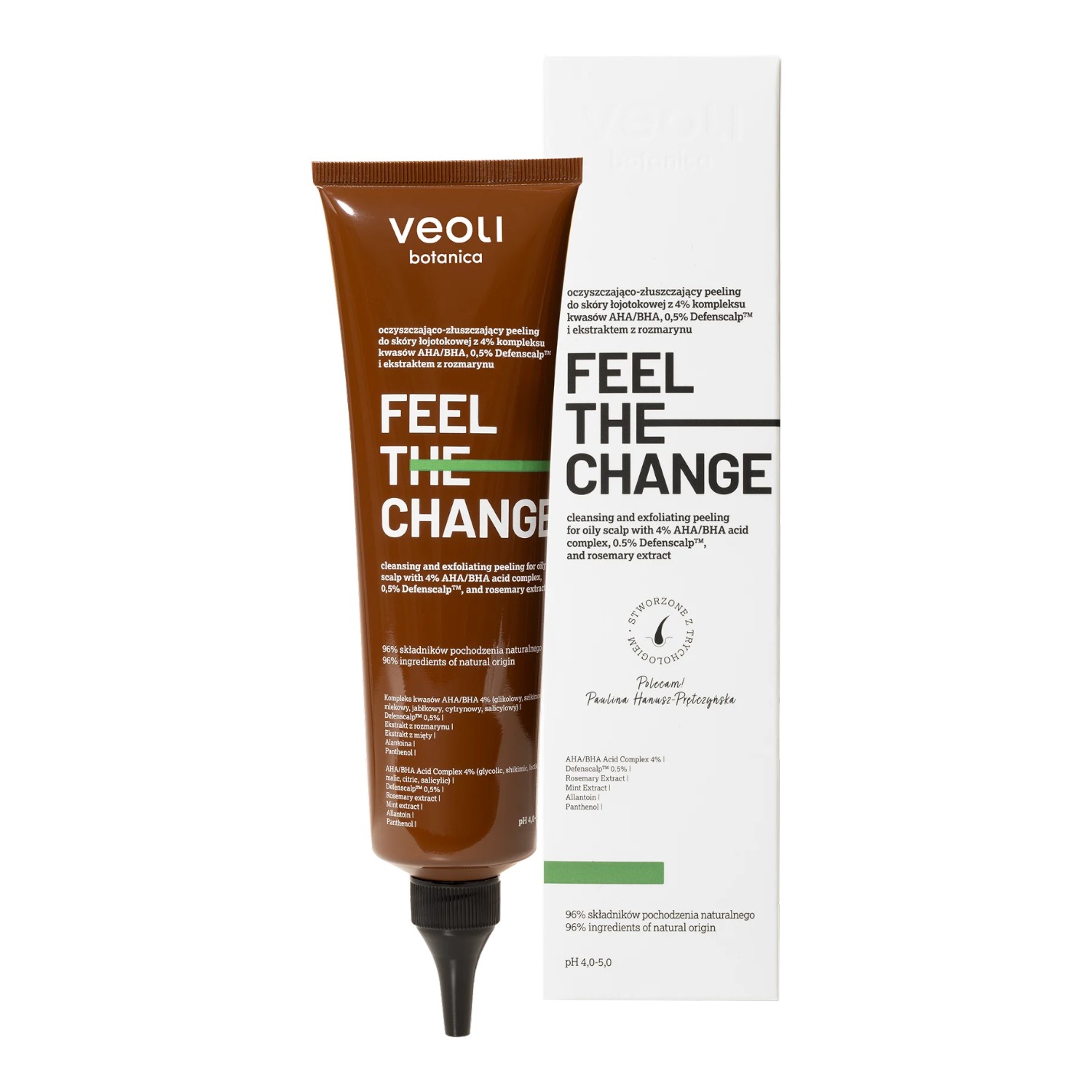 Veoli Botanica Feel The Change Oczyszczająco-złuszczający peeling do skóry łojotokowej, 150 ml