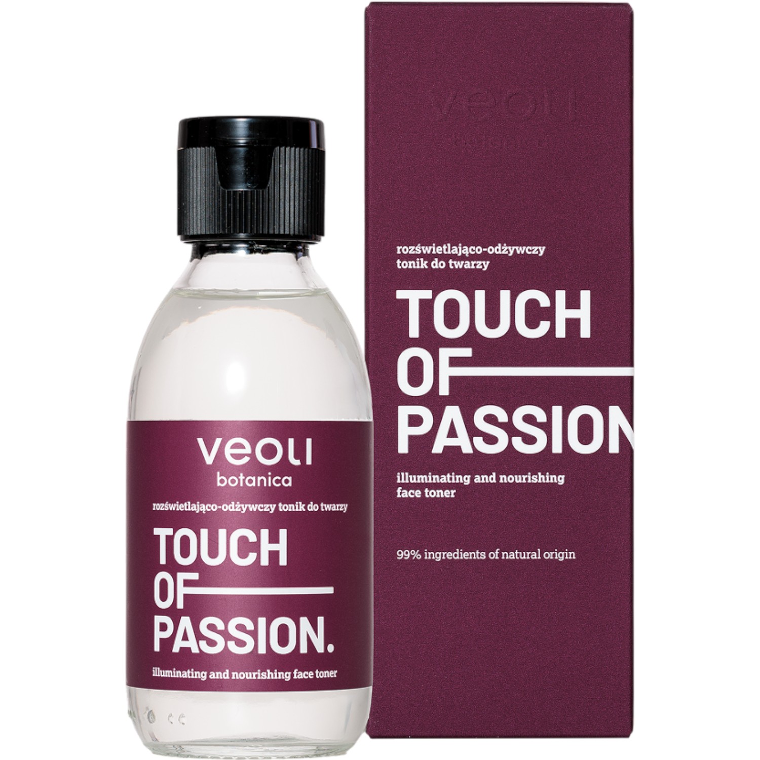 Veoli Botanica Touch Of Passion Rozświetlająco-odżywczy tonik do twarzy