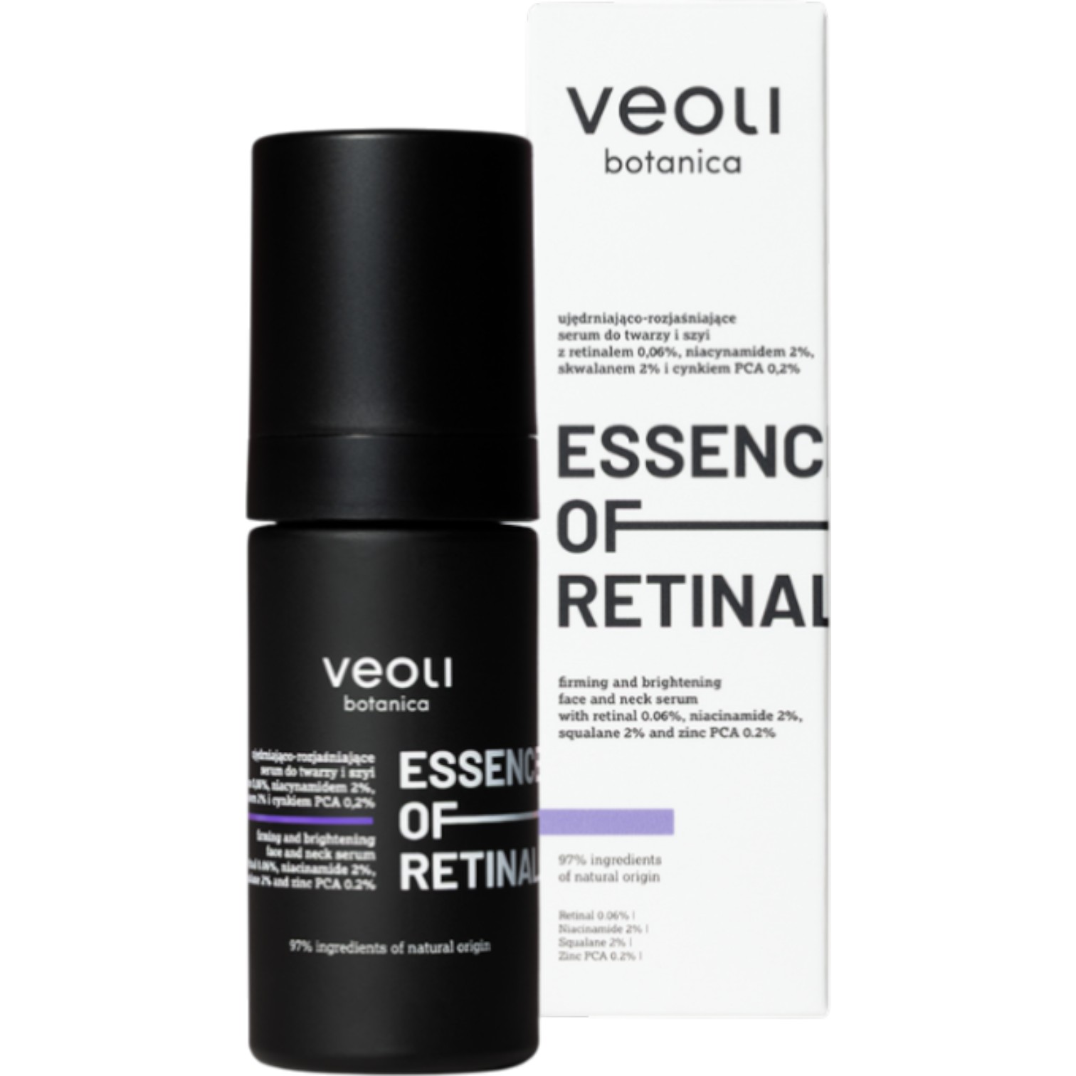 Veoli Botanica Essence Of Retinal Ujędrniająco-rozjaśniające serum do twarzy i szyi
